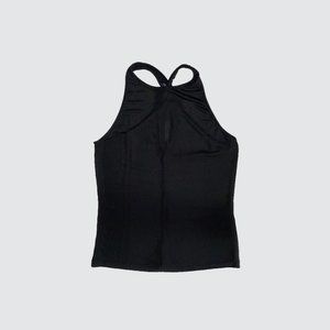 Zara Cross Back Tank Top - Black
